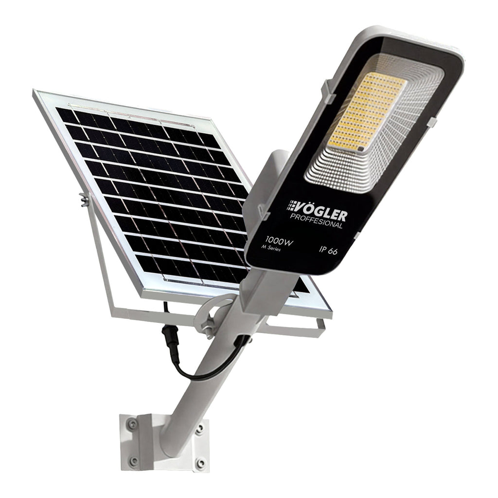 Leistungsstarke Solarlampe, Dämmerungssensor, Fernsteuerung, Vögler Professional 1000W