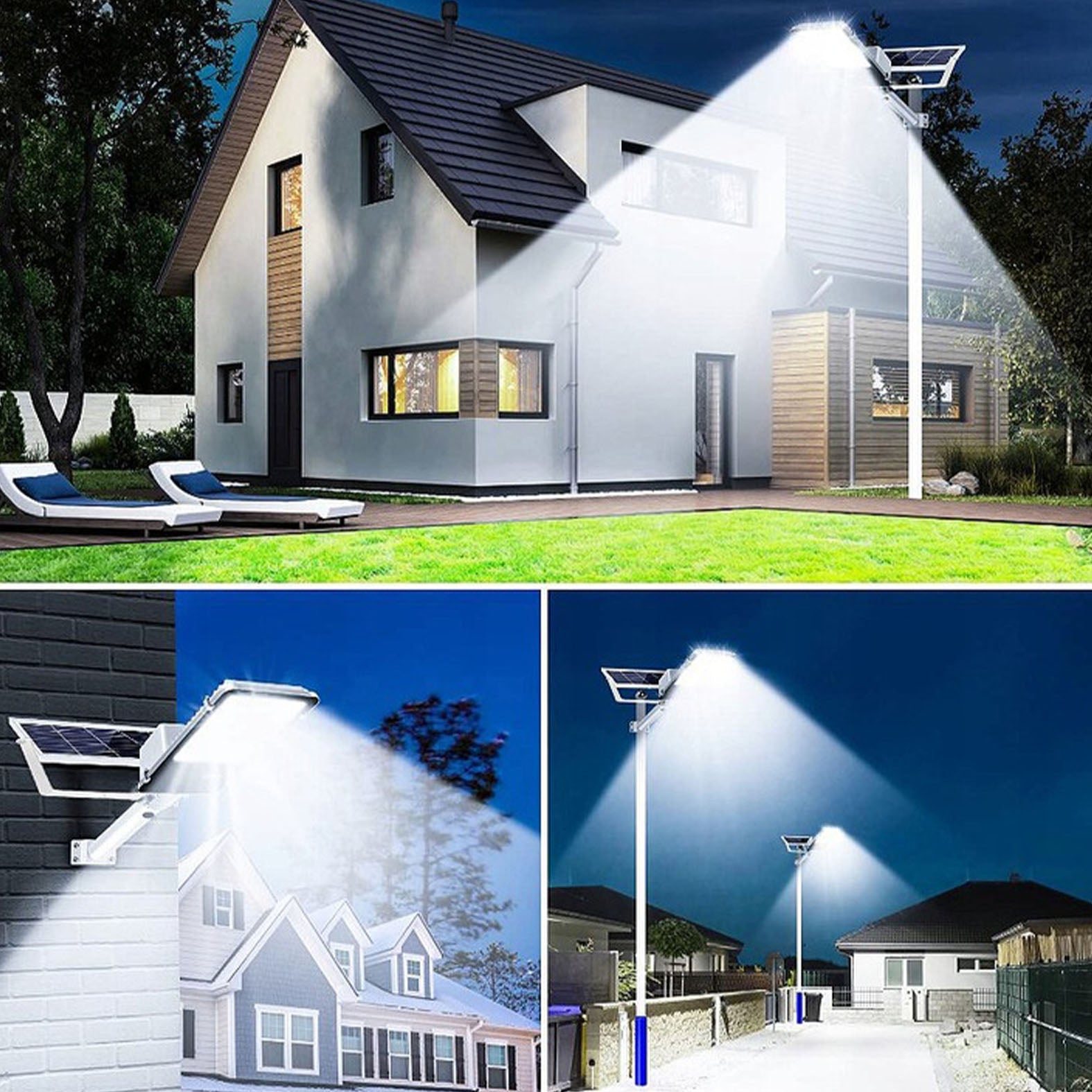 Leistungsstarke Solarlampe, Dämmerungssensor, Fernsteuerung, Vögler Professional 1200W