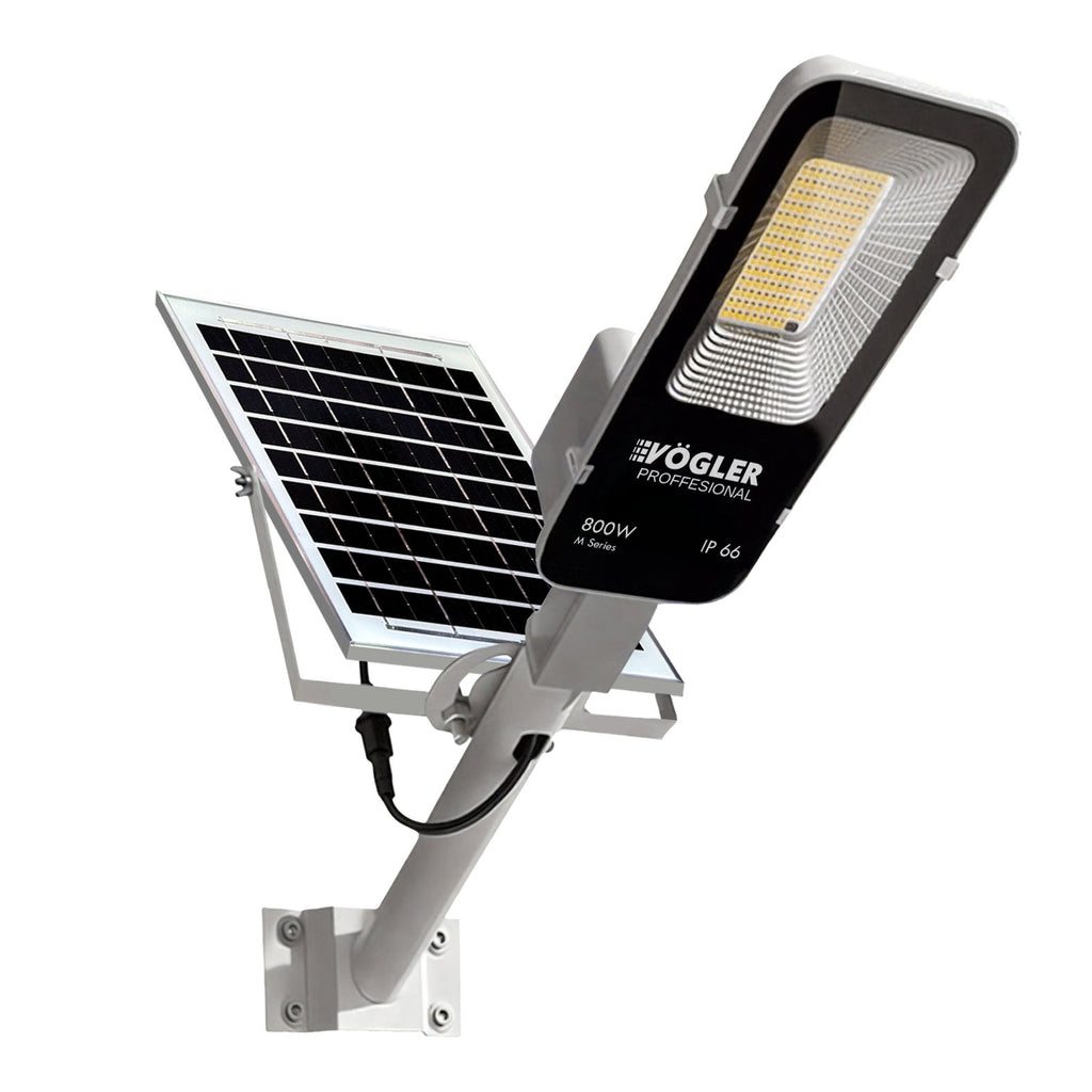 Leistungsstarke Solarlampe, Dämmerungssensor, Fernsteuerung, Vögler Professional 800W